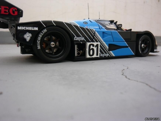 模型車收藏分享[018-Exoto-RLG19190, 1/18, Sauber-Mercedes C9 #61, 1988]