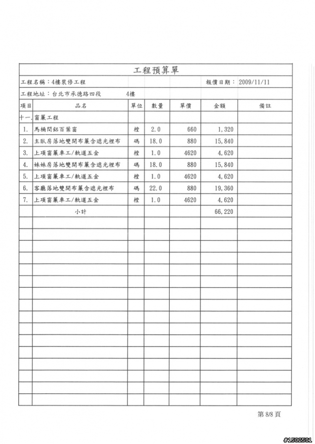 我的劍潭新家  經過一個月的溝通 報價出爐  但是天阿  我很窮只要50 給我200  我該怎麼辦