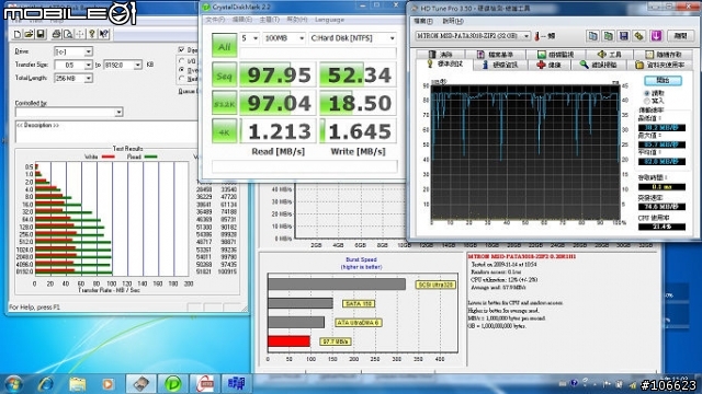 TX56裝上Mtron MOBI 3000 1.8吋ZIF2 32GB SSD 與 atheros 5008網卡
