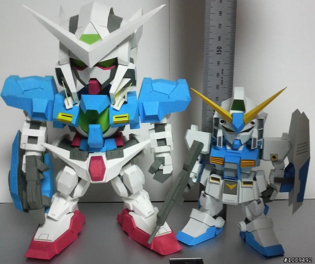 氣樂冒險的SD NT-1 Gundam Alex紙模