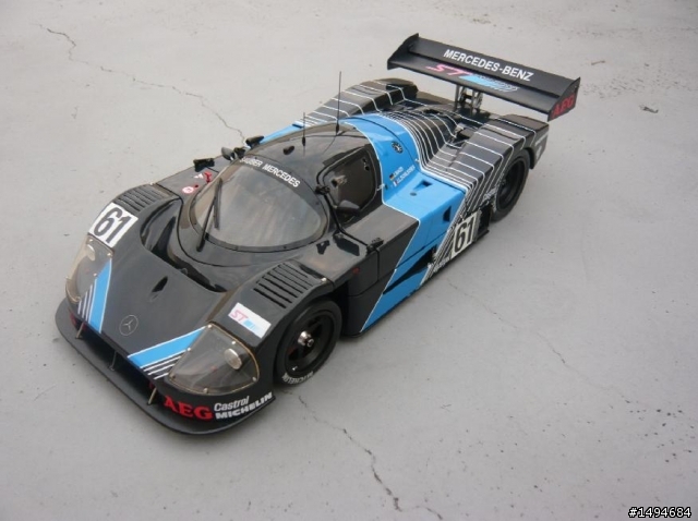 模型車收藏分享[018-Exoto-RLG19190, 1/18, Sauber-Mercedes C9 #61, 1988]