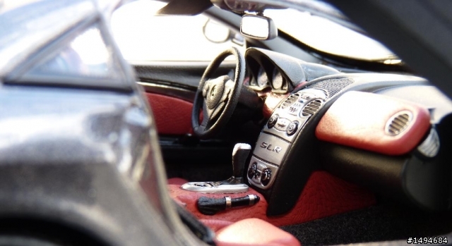 模型車收藏分享[021-CMC-M045B, 1/18, Mercedes-Benz SLR McLaren coupe, anthracyte, 2003]