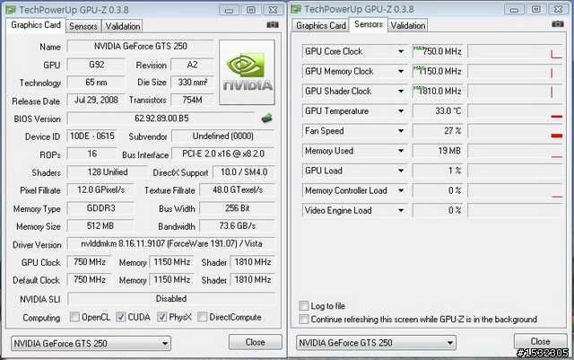 [開箱]喬帝Lantic 外掛版 GTS250 512MB-AC雙風扇