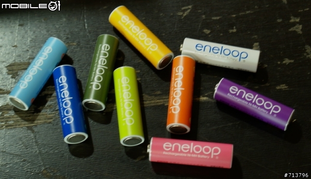 [分享]日本限定SANYO eneloop  8彩鎳氫充電電池[HR-3UTGA-8TN]