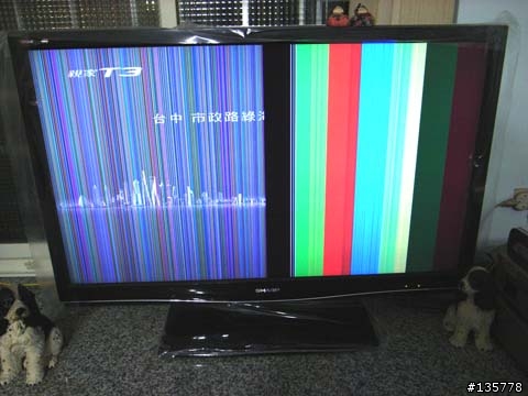 我的 SHARP LC-46D63T 竟然在聖誕夜掛點了.....無言＠＠|||