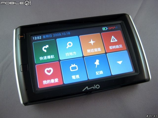 [實測] Mio Moov V505 數位電視 + 導航車機