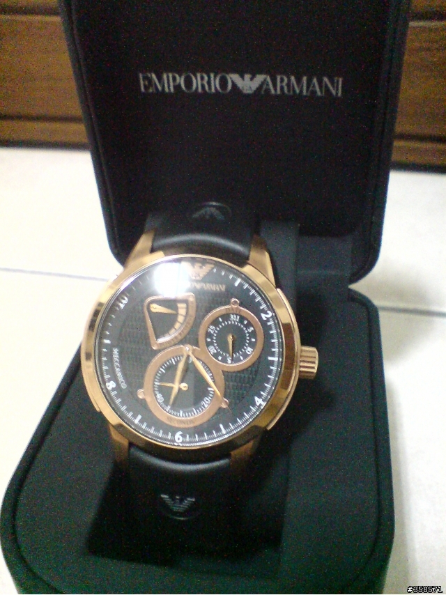 [開箱] ARMANI 動力儲存雙環腕錶(玫瑰金)   ARMANI  Meccanico AR4619
