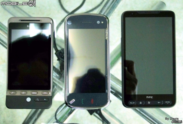 NOKIA N97、HTC HD2、HTC Hero 三大系統機王小PK