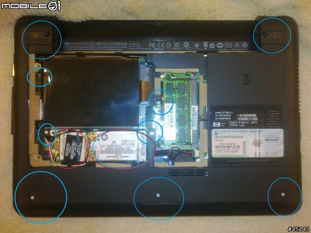 HP Mini 311  BIOS解鎖 加裝 3.5G+GPS 網卡 根治殘廢 健全無線 新增 拆解佈線教學