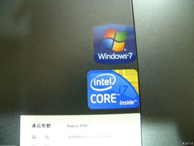 宏碁 Acer M5810 i7版 超簡單開箱
