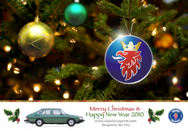 SAAB 車友們, 氣候寒冷, 未來嚴峻, 仍要祝福你聖誕快樂!!