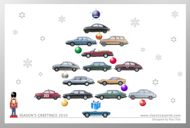 SAAB 車友們, 氣候寒冷, 未來嚴峻, 仍要祝福你聖誕快樂!!