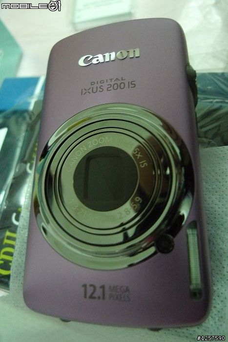 更新~資展貨Canon 200 IS夢幻紫開箱！(補上試拍圖^^)