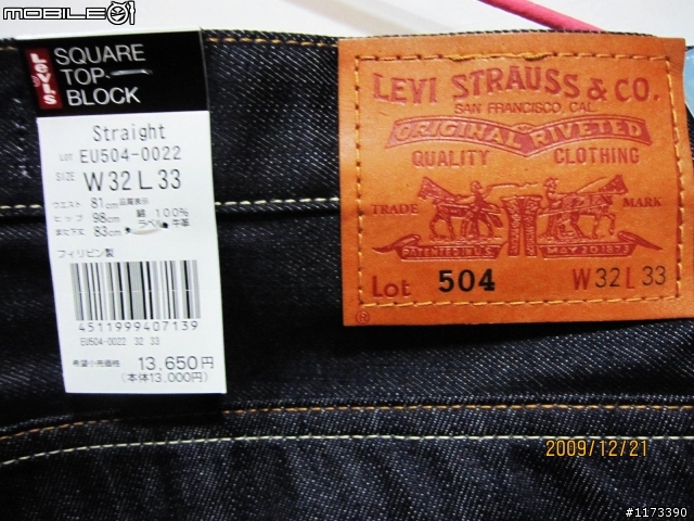 LEVI'S EU504-0022  新增開箱照