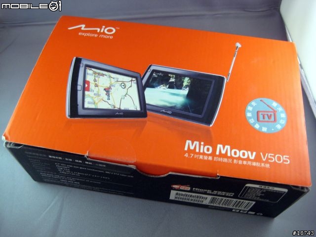 [實測] Mio Moov V505 數位電視 + 導航車機