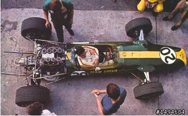 模型車收藏分享[024-Exoto, 1/18, Lotus-Ford Type 49, GP of Spain, Jo Siffert, 1968]