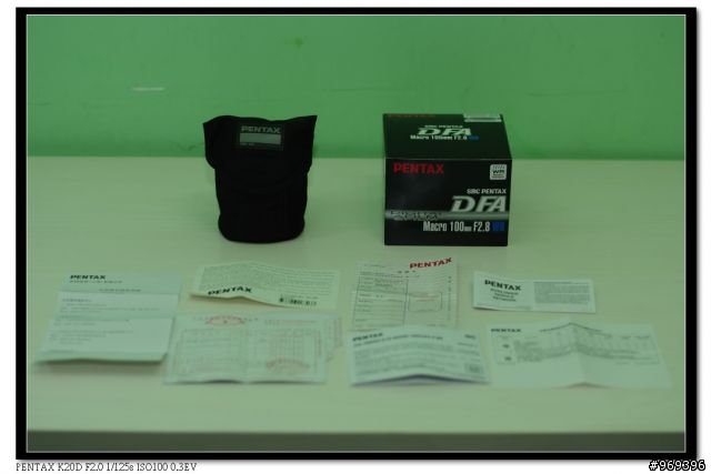 D FA 100mm WR 開箱文