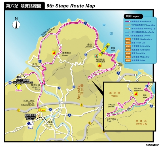 2010年環台賽預定路線,歡迎大家來幫選手加油