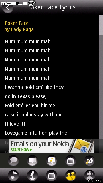 【補分享】Android音樂類最佳程式Tunewiki for S60 v5 補上介紹圖
