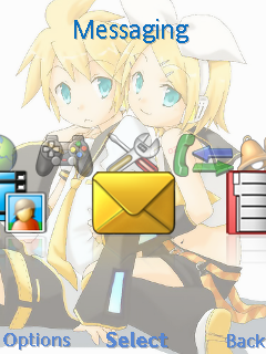 [240x320]鏡音雙子 + 新增  初音   手機主題(含媒體)