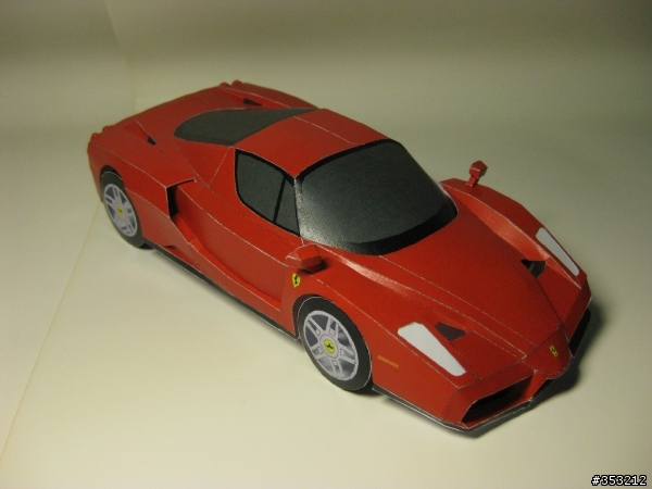 窮人的Ferrari ENZO紙模型