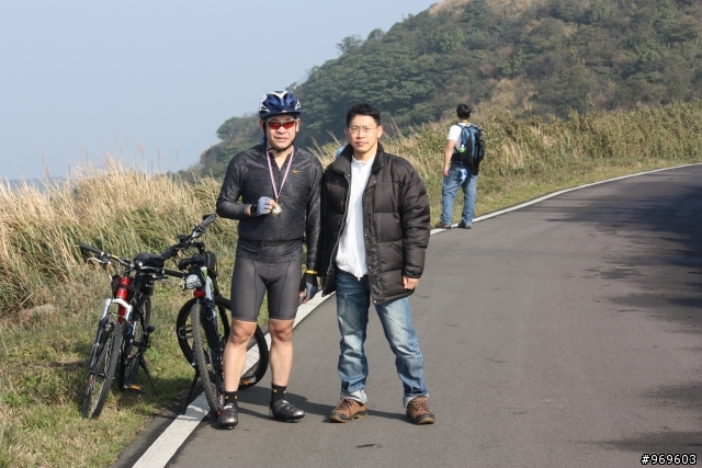 sixtus喜適盃大屯山自行車挑戰賽終點前50公尺處照片