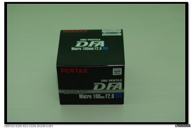 D FA 100mm WR 開箱文