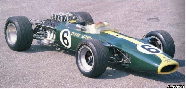 模型車收藏分享[024-Exoto, 1/18, Lotus-Ford Type 49, GP of Spain, Jo Siffert, 1968]