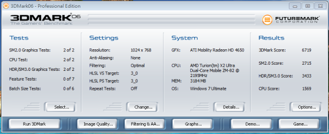 6530G升級Ati HD4650 512MB-DDR3+3Dmark06測試報告(Win07)
