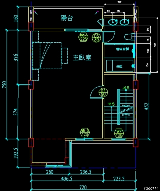 請幫忙看一下主臥的浴室規劃
