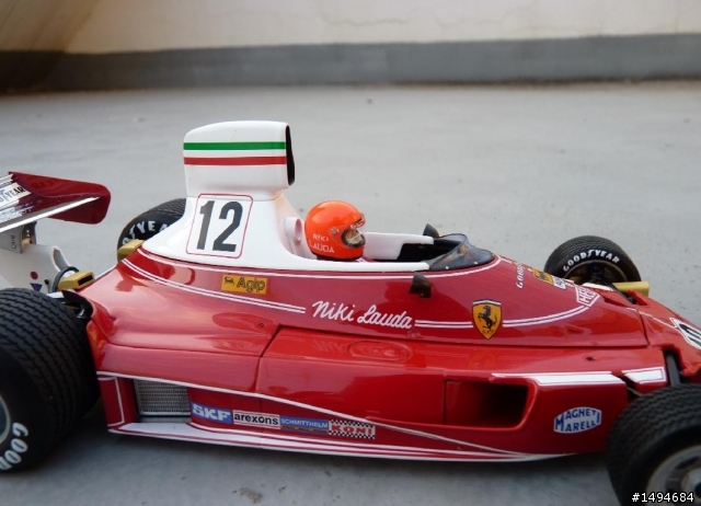 模型車收藏分享[026-Exoto, 1/18, Ferrari 312T, Monaco GP, Niki Lauda, 1975]