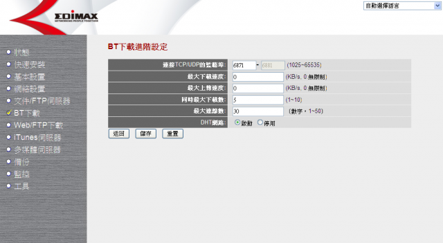 [簡測]EDIMAX NS-2502 超值家用小NAS BT下載不求人!!