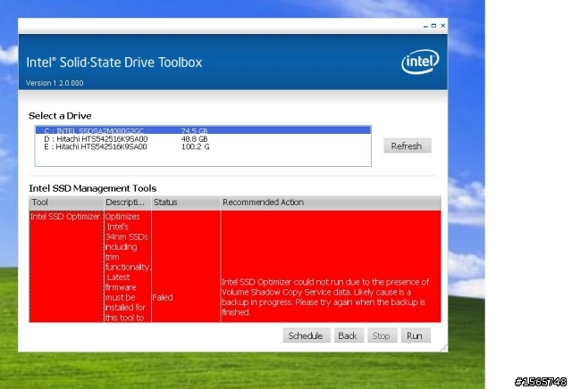 [求助] INTEL X25-M-G2 80G INTEL SSD TOOLBOX 無法優化!