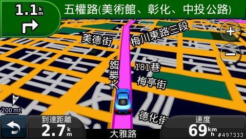 [新機測試]Garmin 1450簡易開箱與虎尾,豐原來去實測