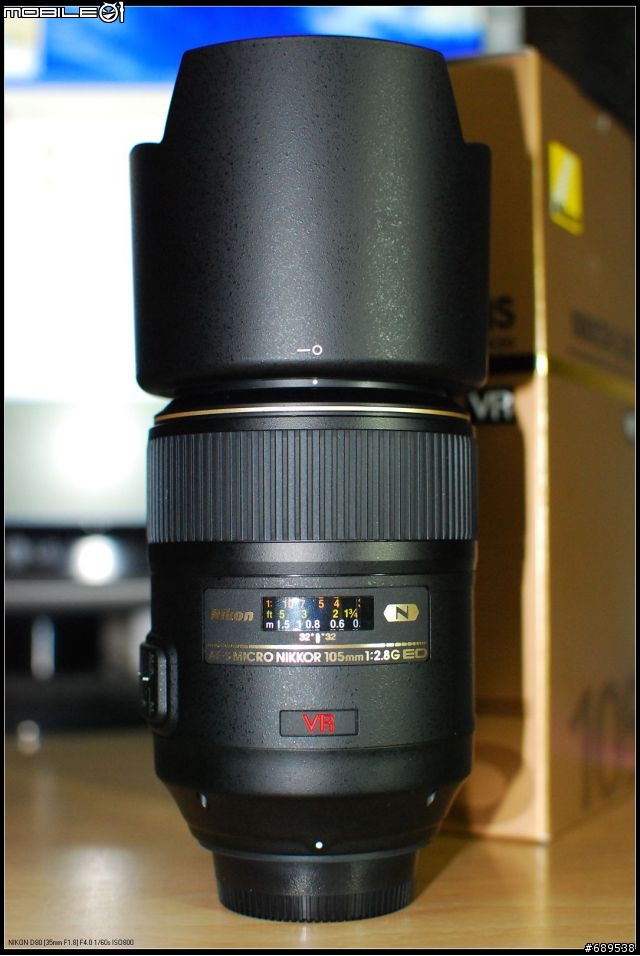 第一支奈米鏡皇Nikon AF-S VR Micro Nikkor ED 105mm F2.8 G開箱照