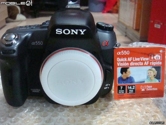 【禮物開箱】DSLR-SONY α550L