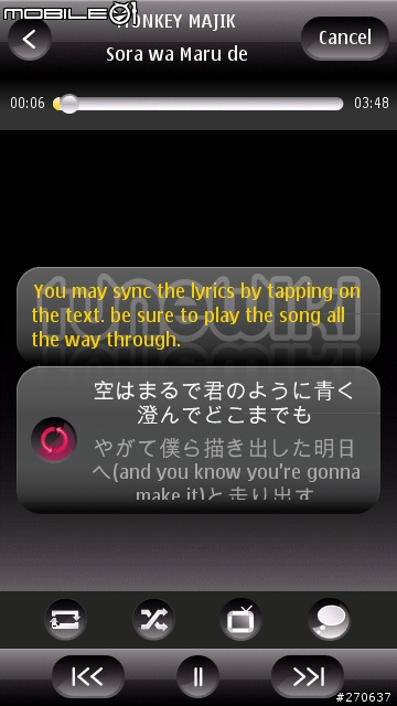 【補分享】Android音樂類最佳程式Tunewiki for S60 v5 補上介紹圖