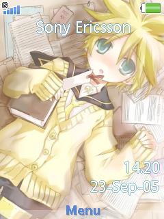 [240x320]鏡音雙子 + 新增  初音   手機主題(含媒體)
