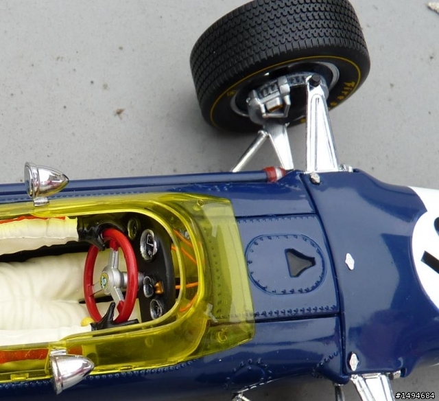模型車收藏分享[024-Exoto, 1/18, Lotus-Ford Type 49, GP of Spain, Jo Siffert, 1968]