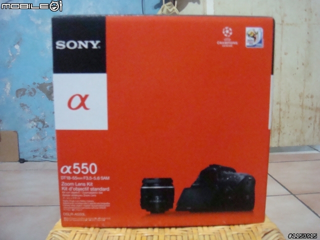 【禮物開箱】DSLR-SONY α550L