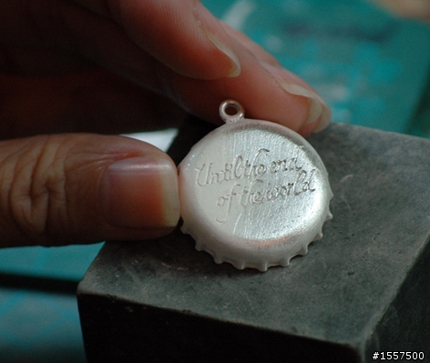 Coke bottle cap 可樂瓶蓋銀飾-手做過程分享