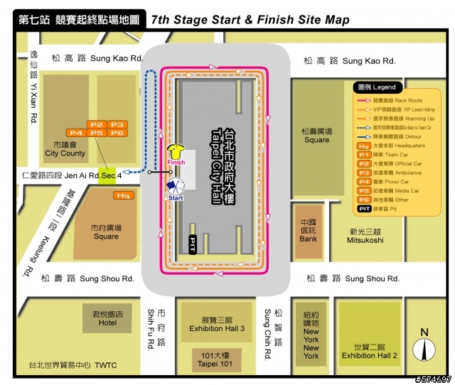 2010年環台賽預定路線,歡迎大家來幫選手加油