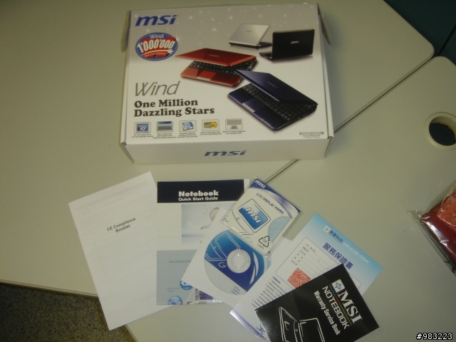 {開箱} "msi U135" 新到貨入手