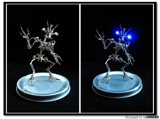 Amber Boy結合電子,鐘錶零件琥珀的個人創作