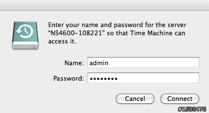 以Promise NS4600當成Time Machine 的備份磁碟