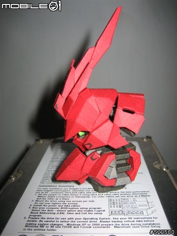 (紙模型)4/5更新浮遊砲    喜氣洋洋的沙薩比 SD Sazabi Ver.OP (PaperCraft)