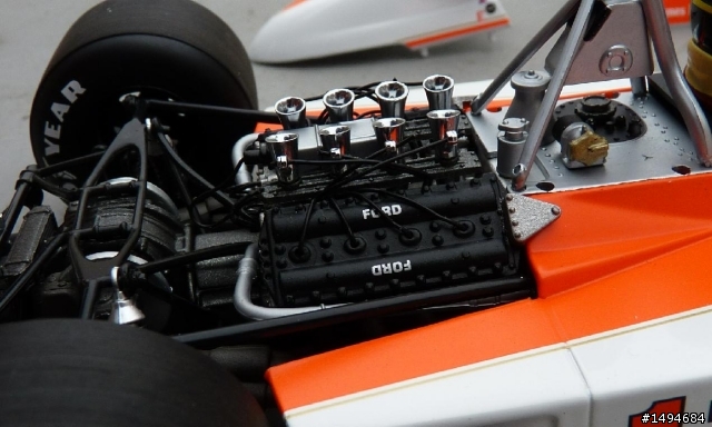 模型車收藏分享[028-Minichamps, 1/18, McLaren Ford M23, James Hunt, 1976]
