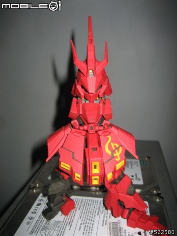 (紙模型)4/5更新浮遊砲    喜氣洋洋的沙薩比 SD Sazabi Ver.OP (PaperCraft)