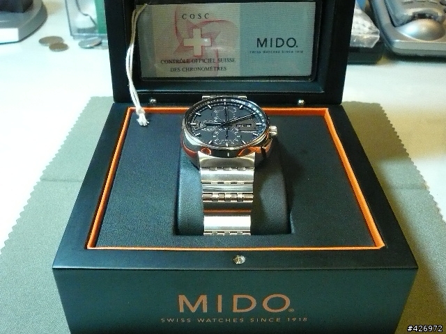 MIDO ALL DIAL 三針計時 新年報到 (補圖:背面透明簍空機芯)