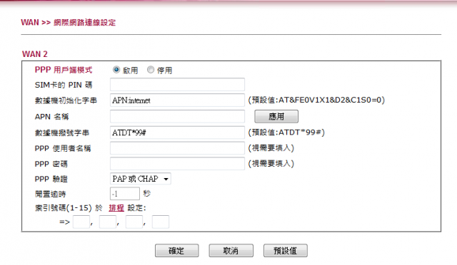 小弟的vigor 2910無法上3G